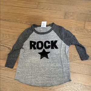 Gray Rock Star Kids Shirt